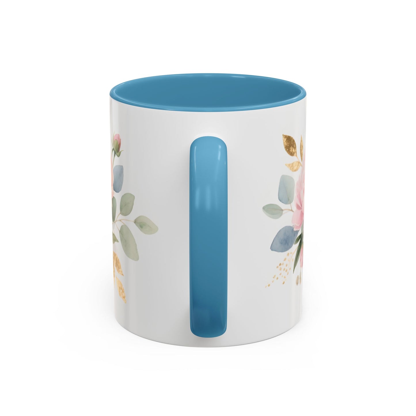 Grace Upon Grace Floral Coffee Mug — John 1:16 Scripture Accent Mug