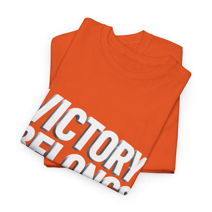 Victory Belongs to Jesus T-Shirt — Heavyweight Christian Faith Tee