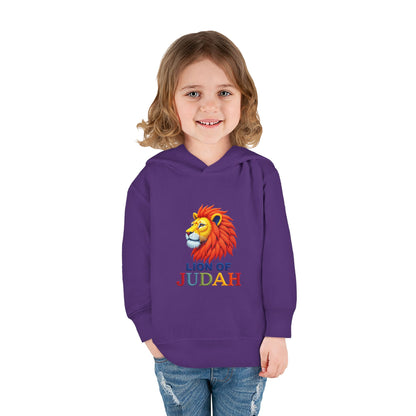 Lion of Judah Toddler Hoodie — Christian Kids Pullover with Colorful Lion Graphic