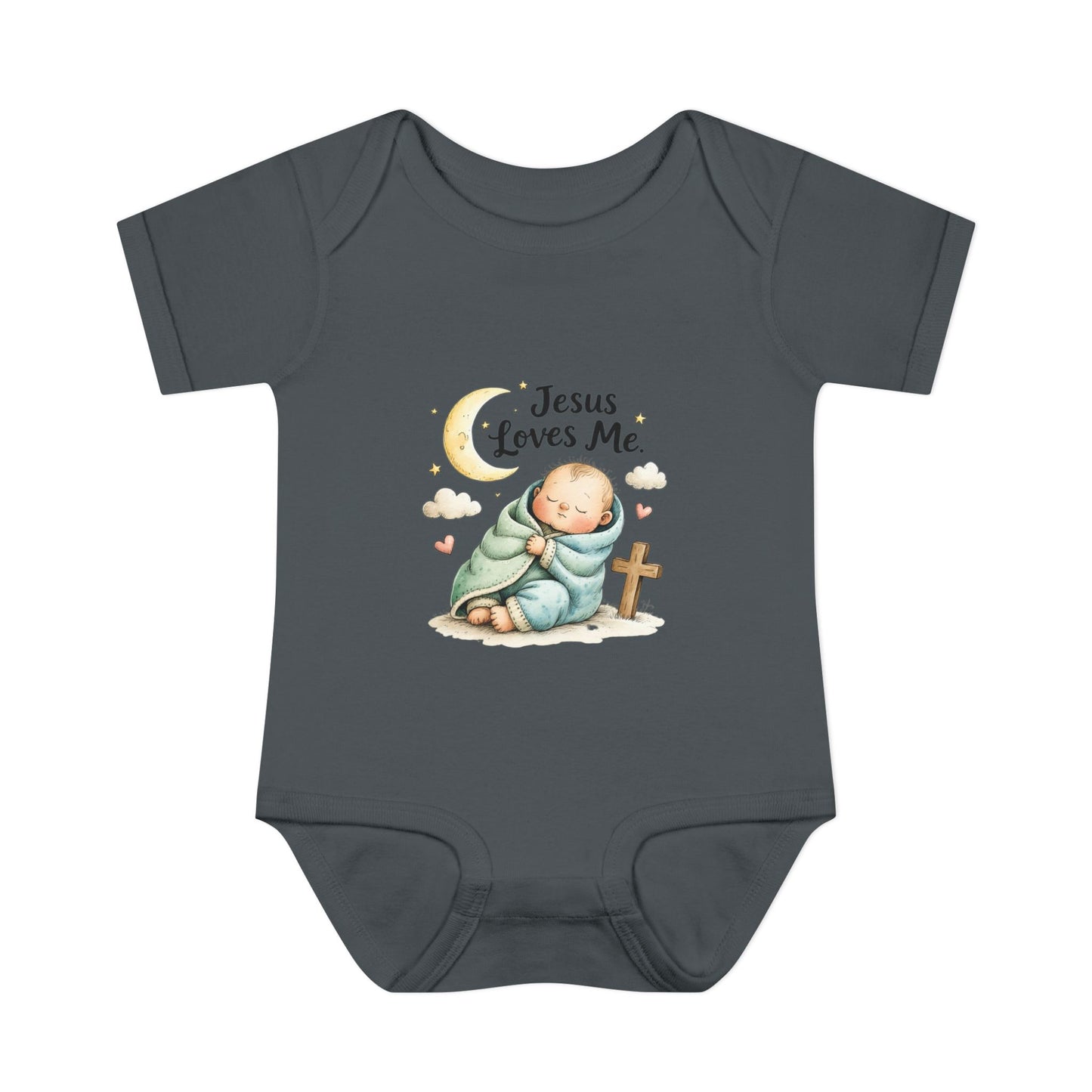 Jesus Loves Me Baby Bodysuit - Infant Christian Onesie for Newborns
