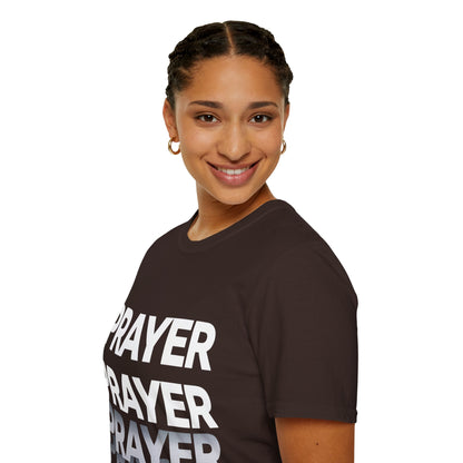 Prayer Repeat T-Shirt | Bold Spiritual Graphic Tee Gift