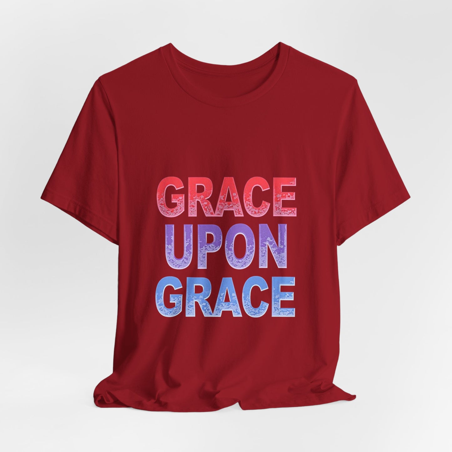 Inspirational Grace Upon Grace Shirt | Christian Typography Tee | Thoughtful Gift Idea