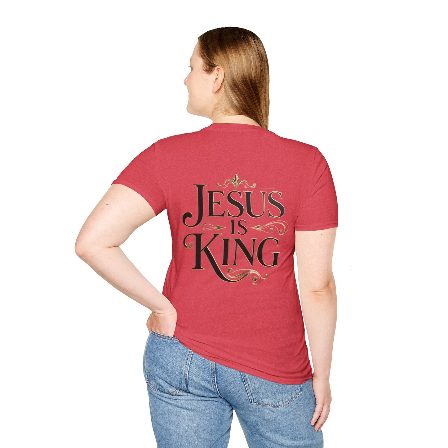 Jesus Is King T-Shirt — Christian Faith Graphic Tee, Inspirational Worship Shirt