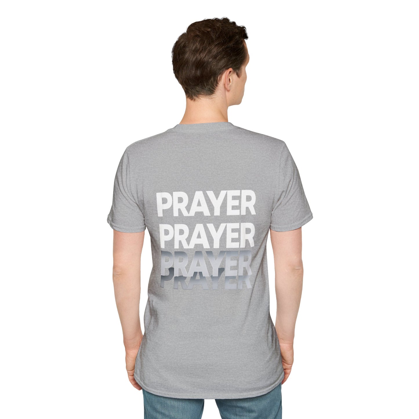 Prayer Repeat T-Shirt | Bold Spiritual Graphic Tee Gift