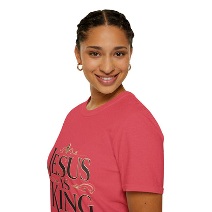 Jesus Is King T-Shirt — Christian Faith Graphic Tee, Inspirational Worship Shirt