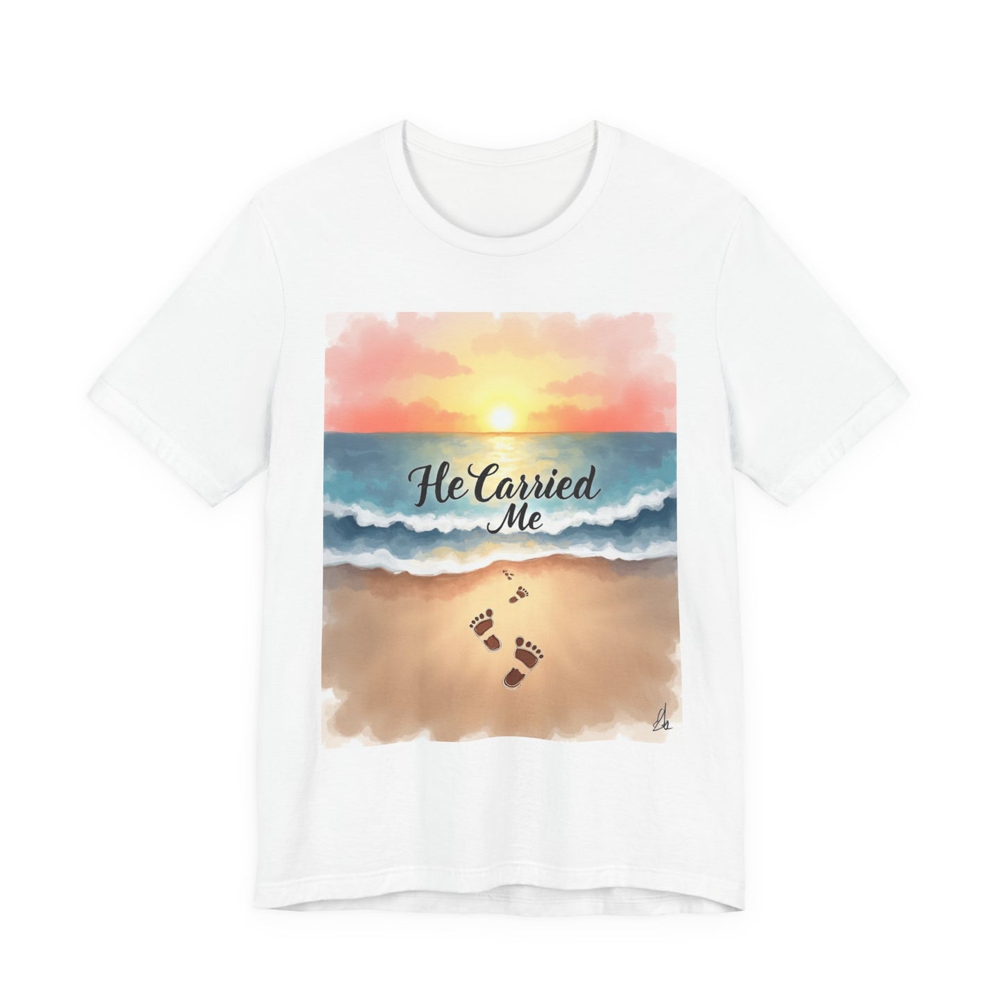 He Carried Me Scripture Tee | Inspirational Christian Faith Shirt