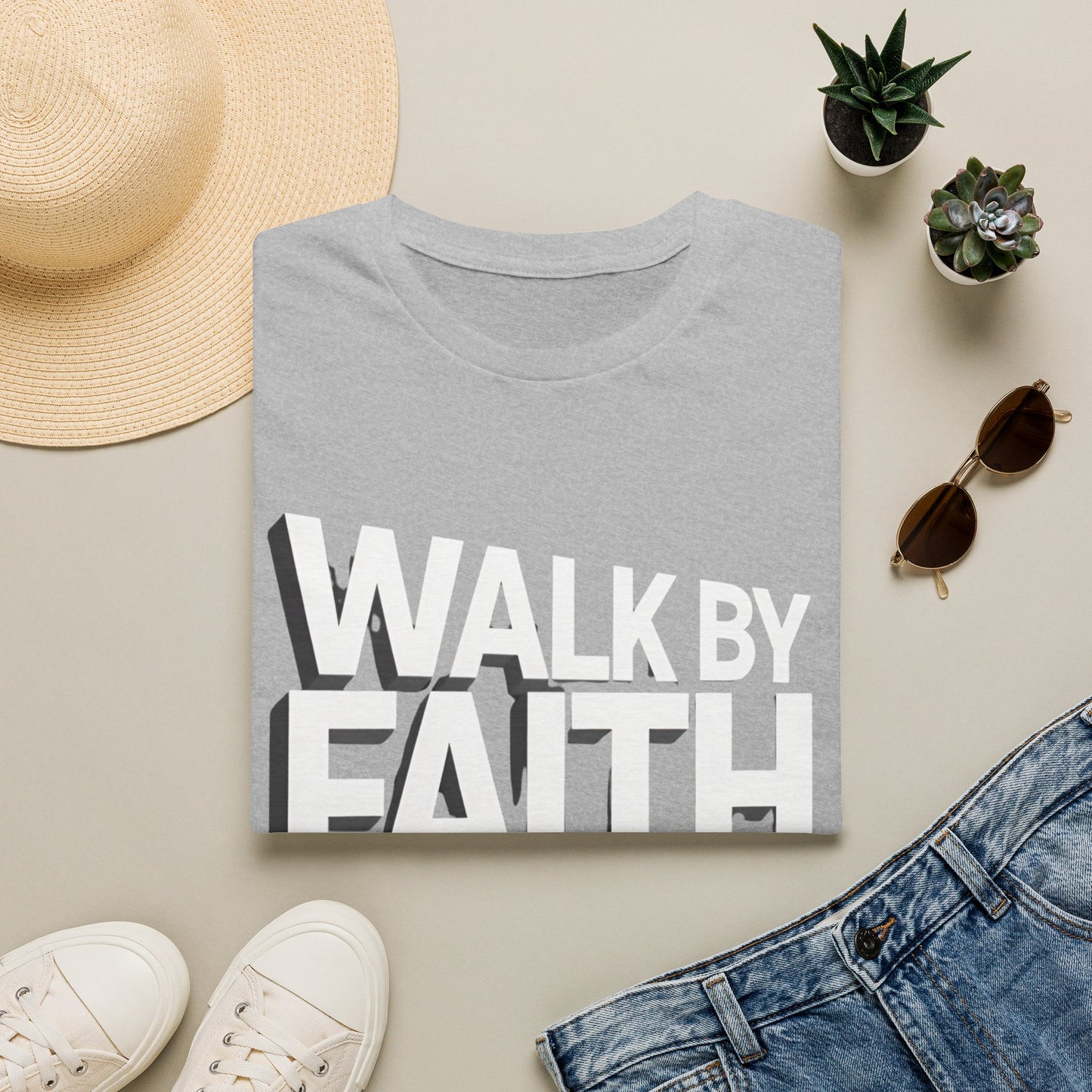 Walk By Faith T-Shirt — Womens/Mens Faith Graphic Tee
