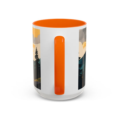 Faith Can Move Mountains Coffee Mug — Matthew 17:20 Inspirational Accent Mug