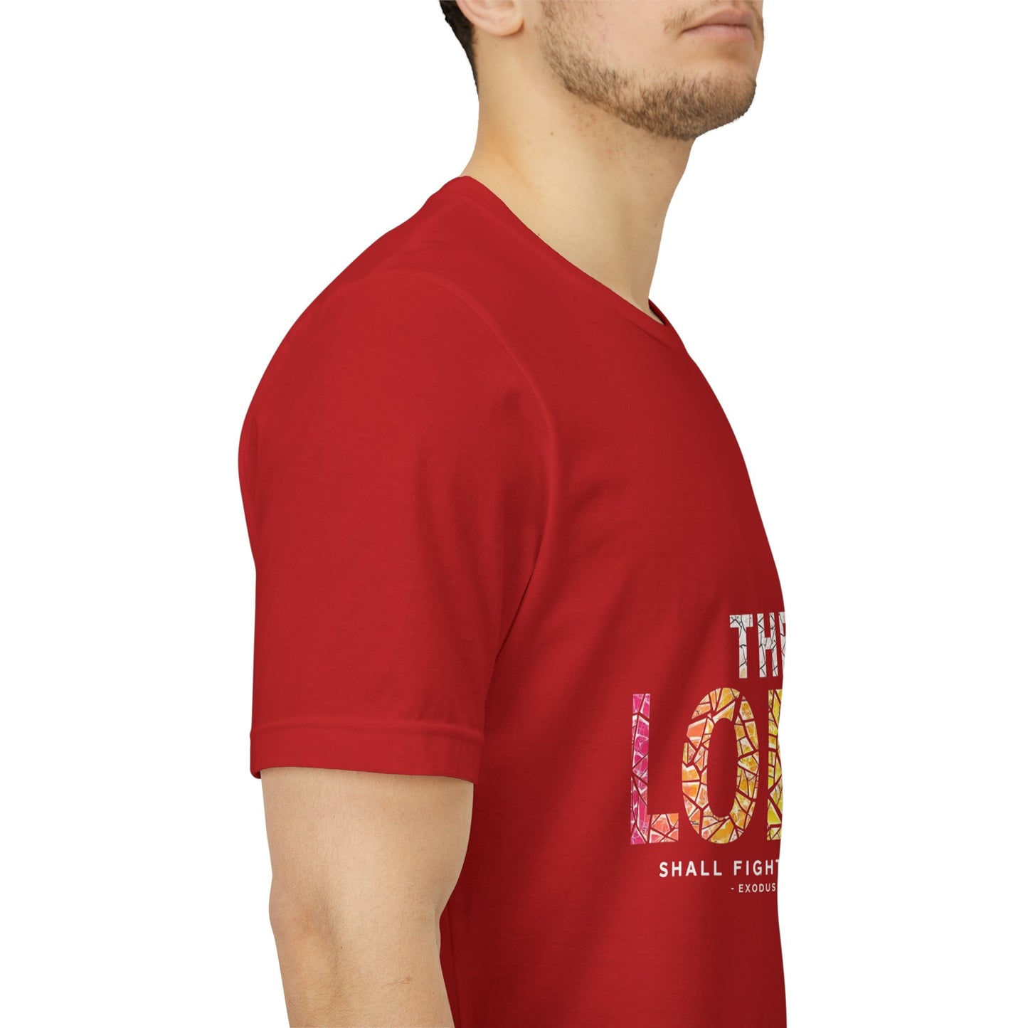 The LORD multicolor mosaic Tee | T-Shirt, Christian faith typography