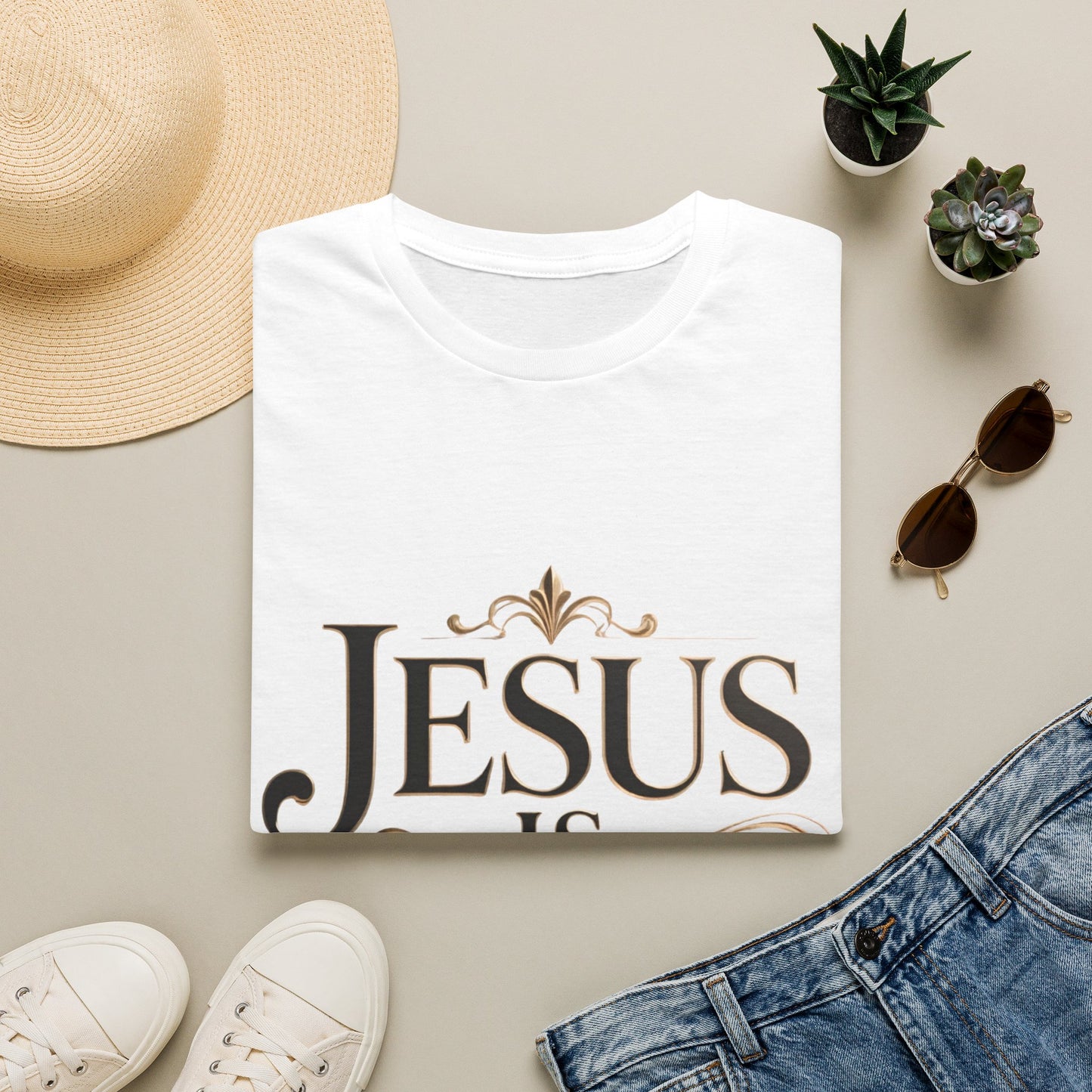 Jesus Is King T-Shirt — Christian Faith Graphic Tee, Inspirational Worship Shirt