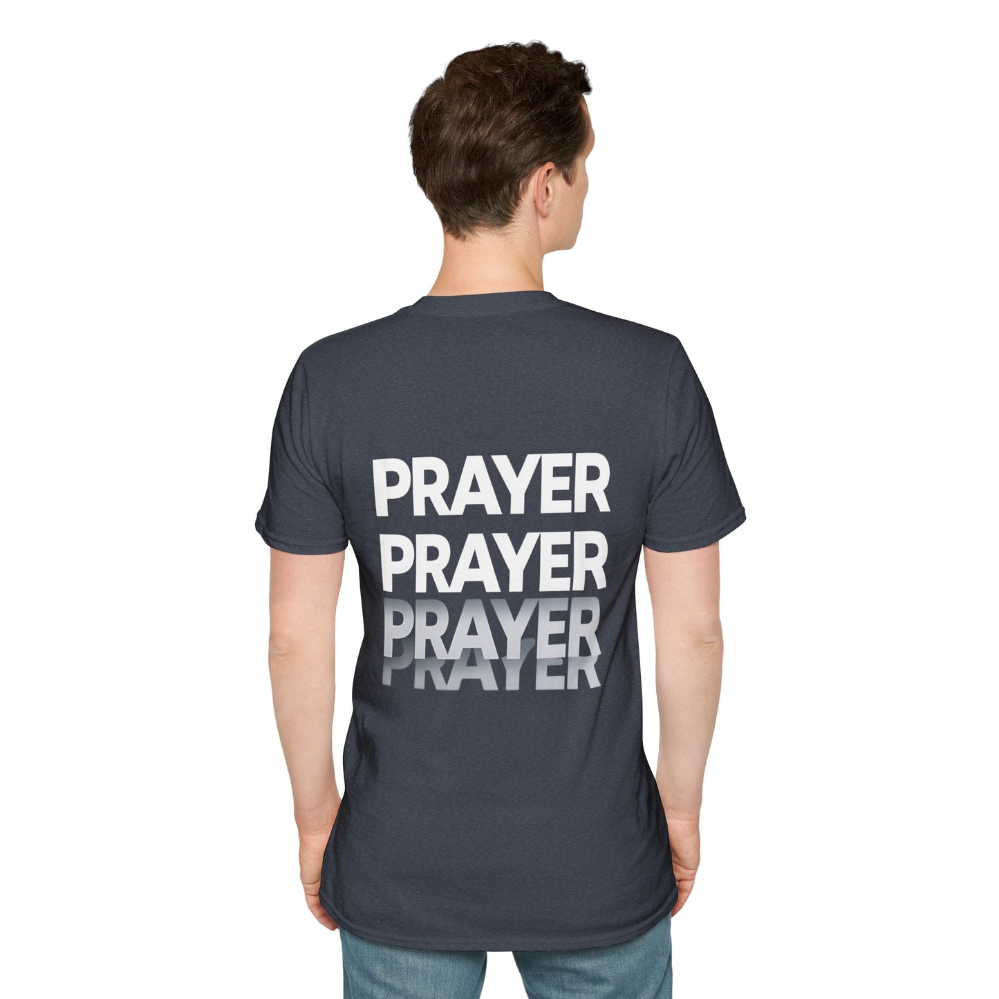 Prayer Repeat T-Shirt | Bold Spiritual Graphic Tee Gift