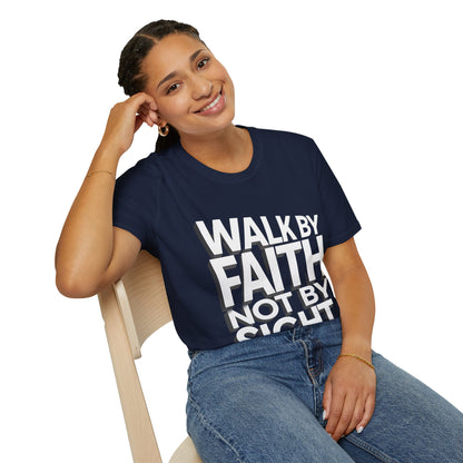 Walk By Faith T-Shirt — Womens/Mens Faith Graphic Tee