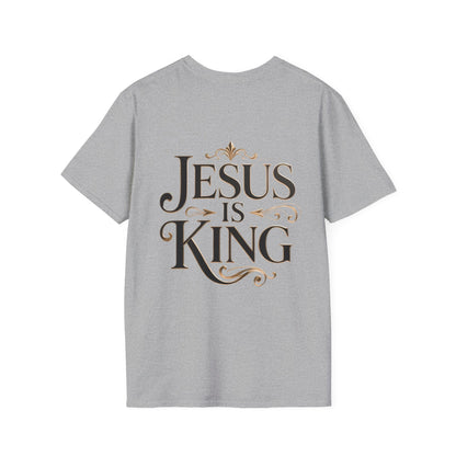 Jesus Is King T-Shirt — Christian Faith Graphic Tee, Inspirational Worship Shirt
