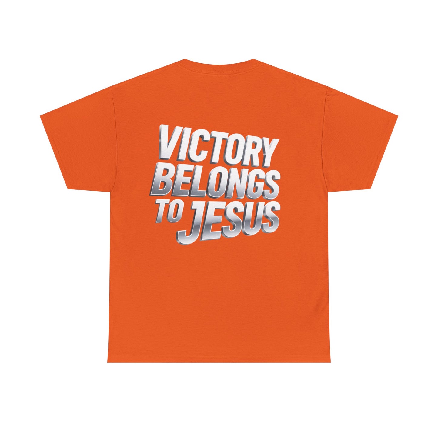 Victory Belongs to Jesus T-Shirt — Heavyweight Christian Faith Tee