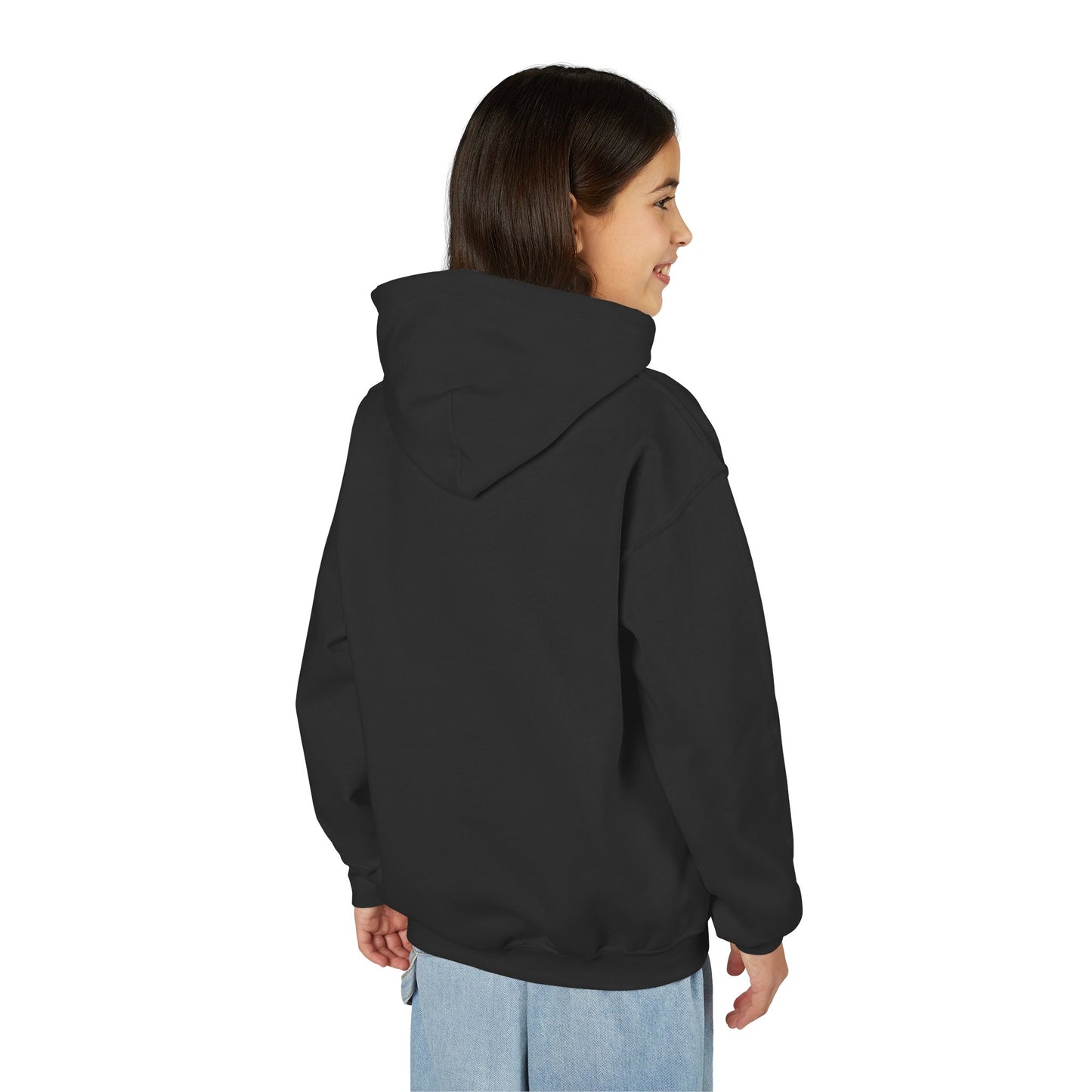 Youth Hoodie — "God Shield" Faith Graphic Pullover