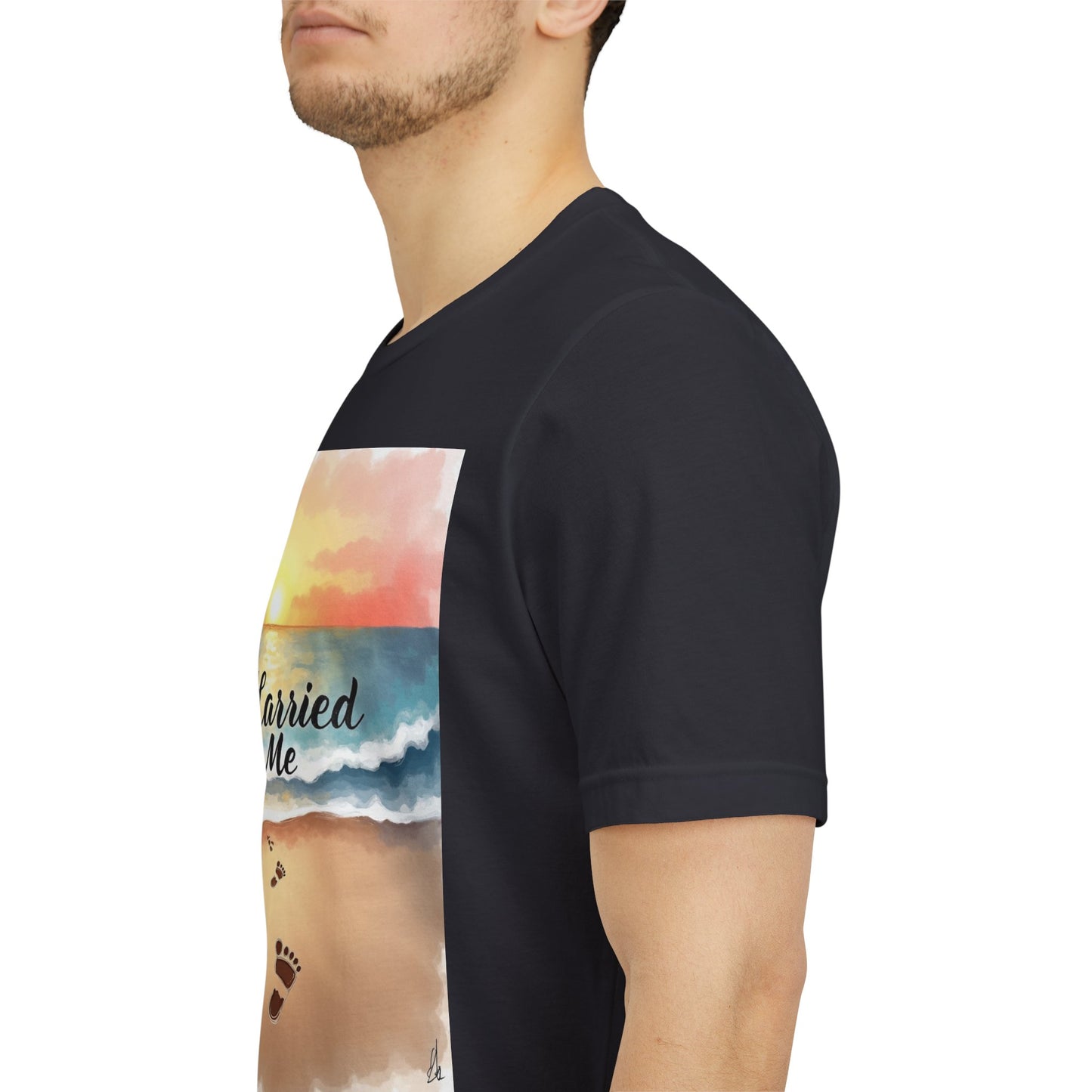 He Carried Me Scripture Tee | Inspirational Christian Faith Shirt