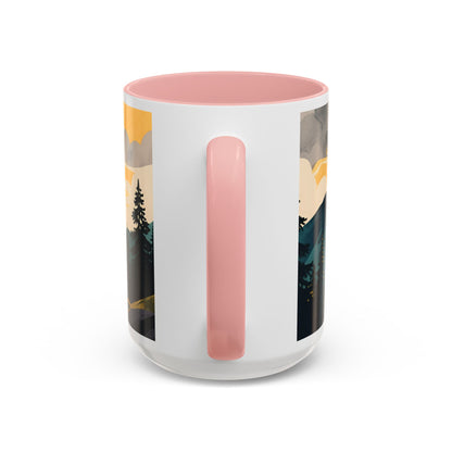 Faith Can Move Mountains Coffee Mug — Matthew 17:20 Inspirational Accent Mug