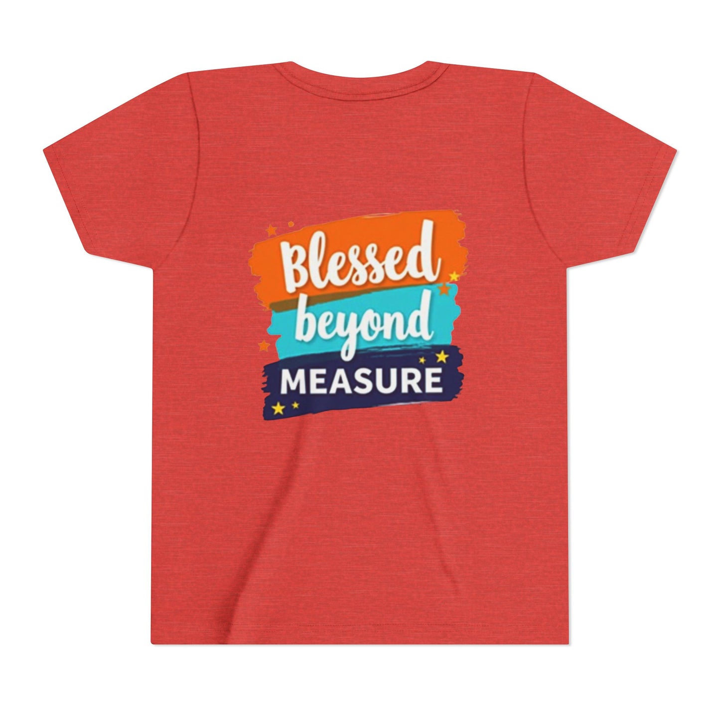 Blessed Beyond Measure Youth Tee | Inspirational Kids Shirt, Faith Design