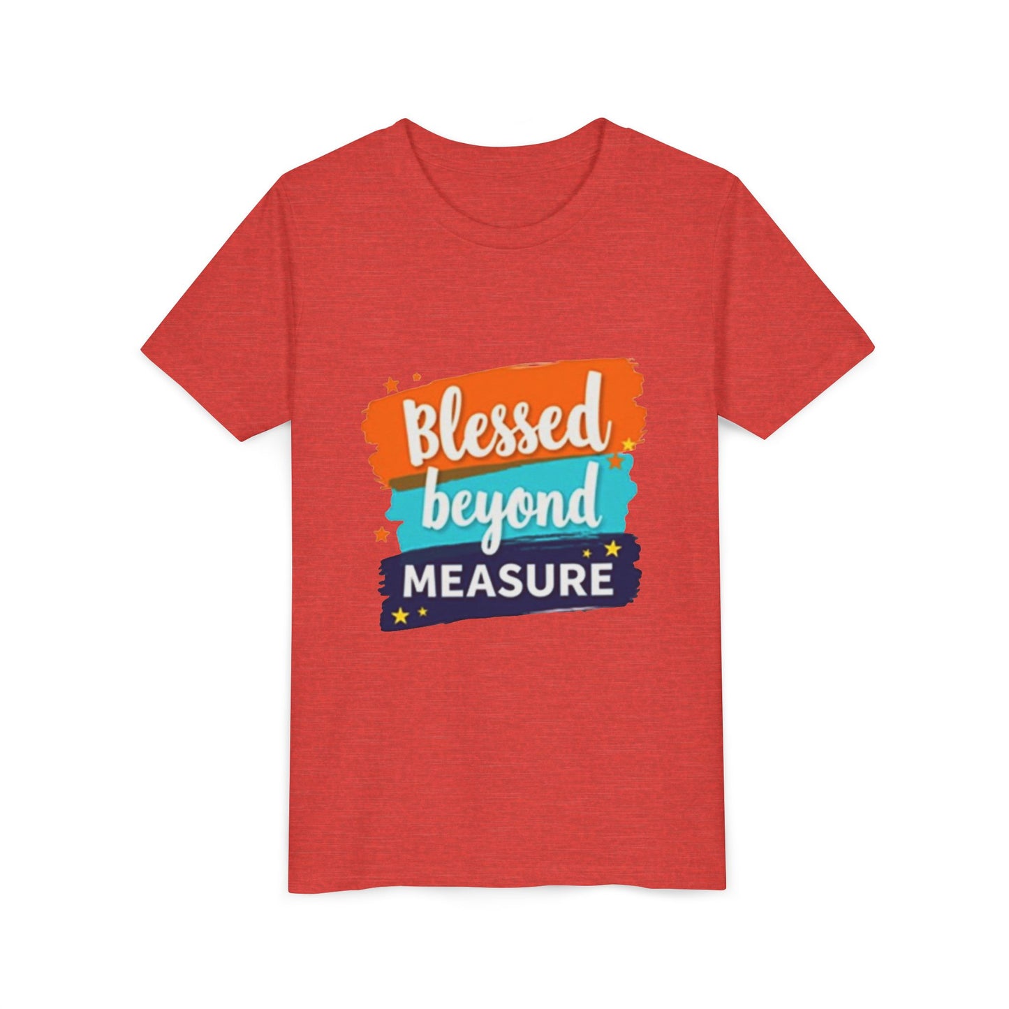 Blessed Beyond Measure Youth Tee | Inspirational Kids Shirt, Faith Design