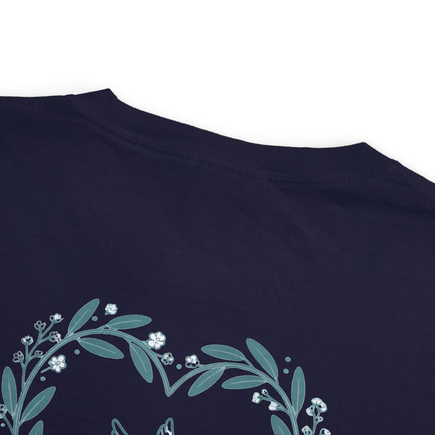 Pocket T-Shirt — Peace Dove Heart Back Graphic