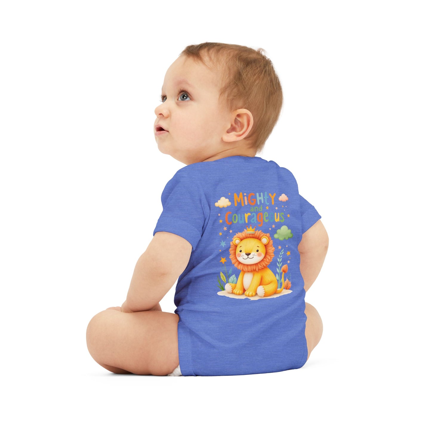 Mighty and Courageous Lion Infant One‑Piece Bodysuit | Perfect Gift for Baby Showers | Birthday Gifts