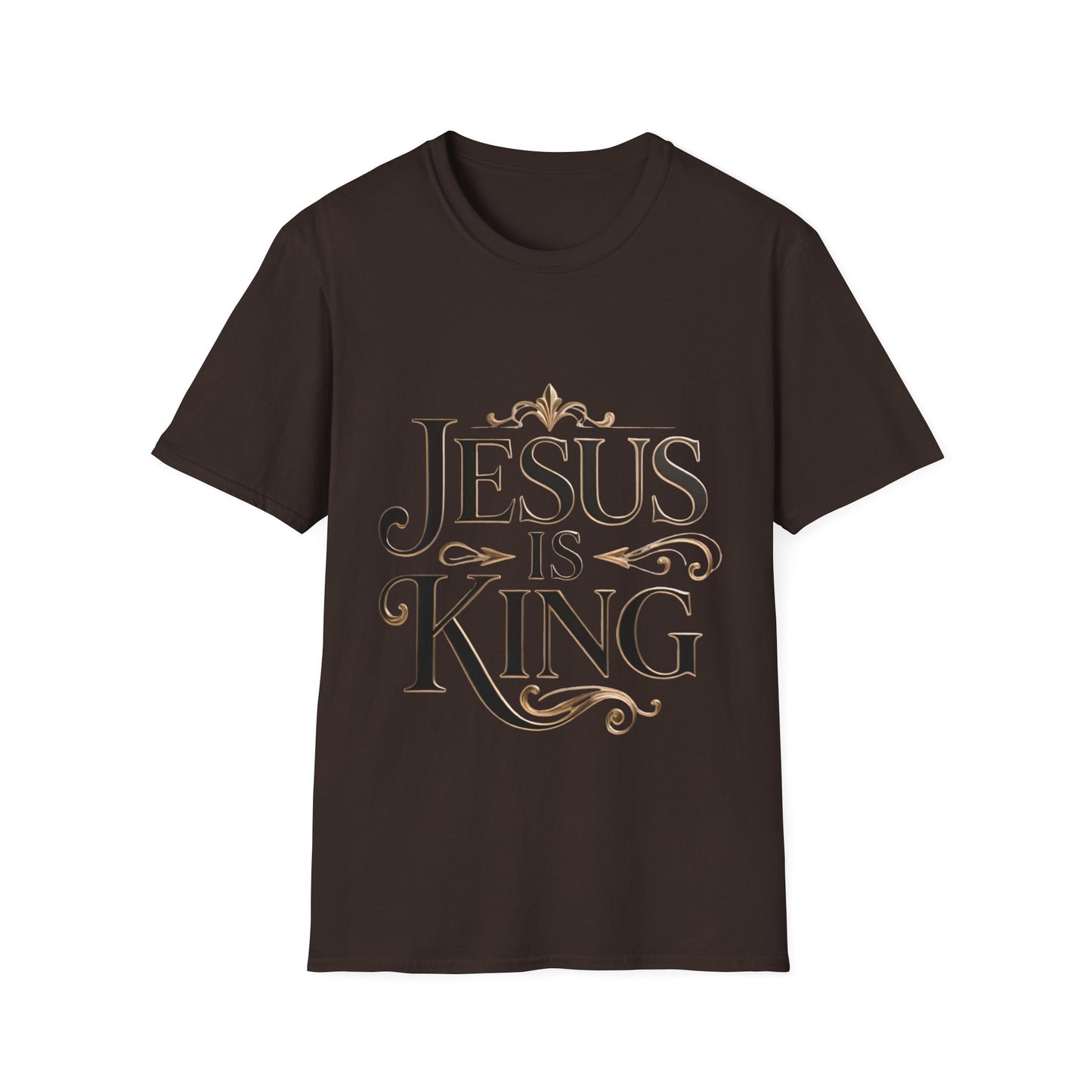 Jesus Is King T-Shirt — Christian Faith Graphic Tee, Inspirational Worship Shirt