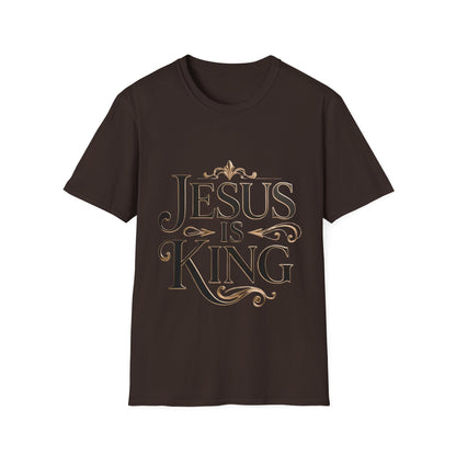 Jesus Is King T-Shirt — Christian Faith Graphic Tee, Inspirational Worship Shirt