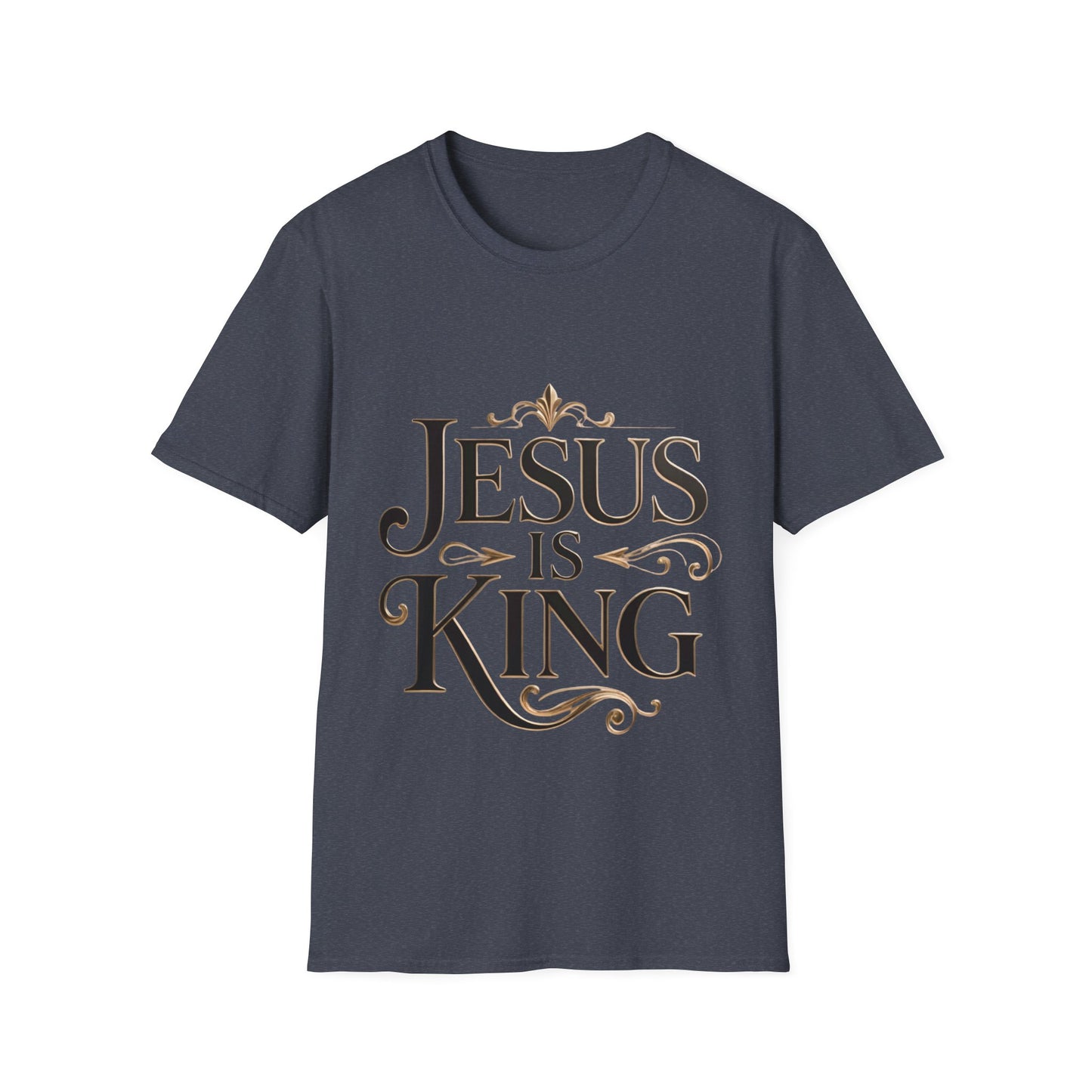 Jesus Is King T-Shirt — Christian Faith Graphic Tee, Inspirational Worship Shirt