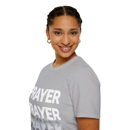 Prayer Repeat T-Shirt | Bold Spiritual Graphic Tee Gift