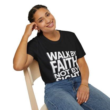Walk By Faith T-Shirt — Womens/Mens Faith Graphic Tee