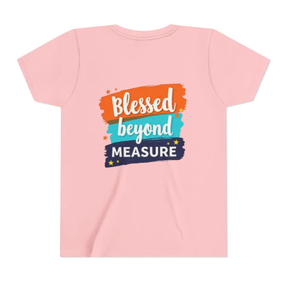 Blessed Beyond Measure Youth Tee | Inspirational Kids Shirt, Faith Design