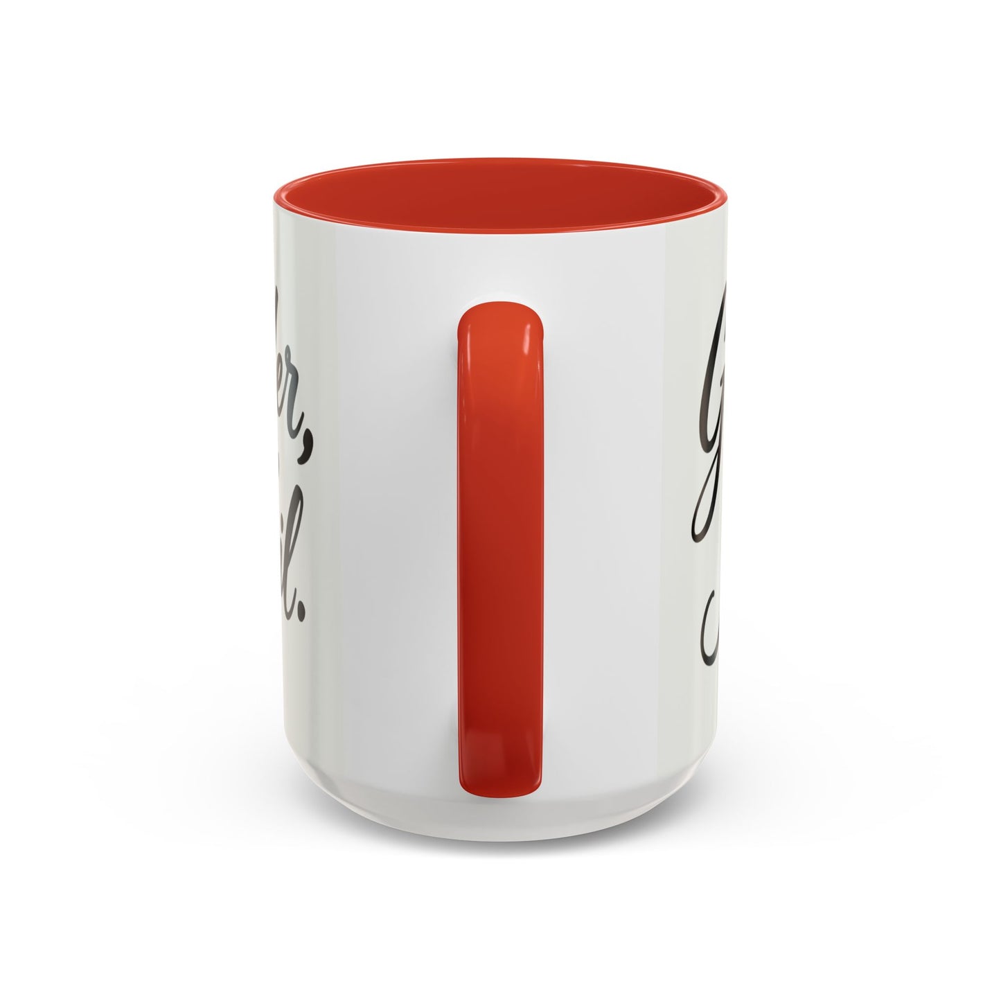 Inspirational Script Coffee Mug — "Strength Lives in Small, Steady Moments" (11/15 oz)
