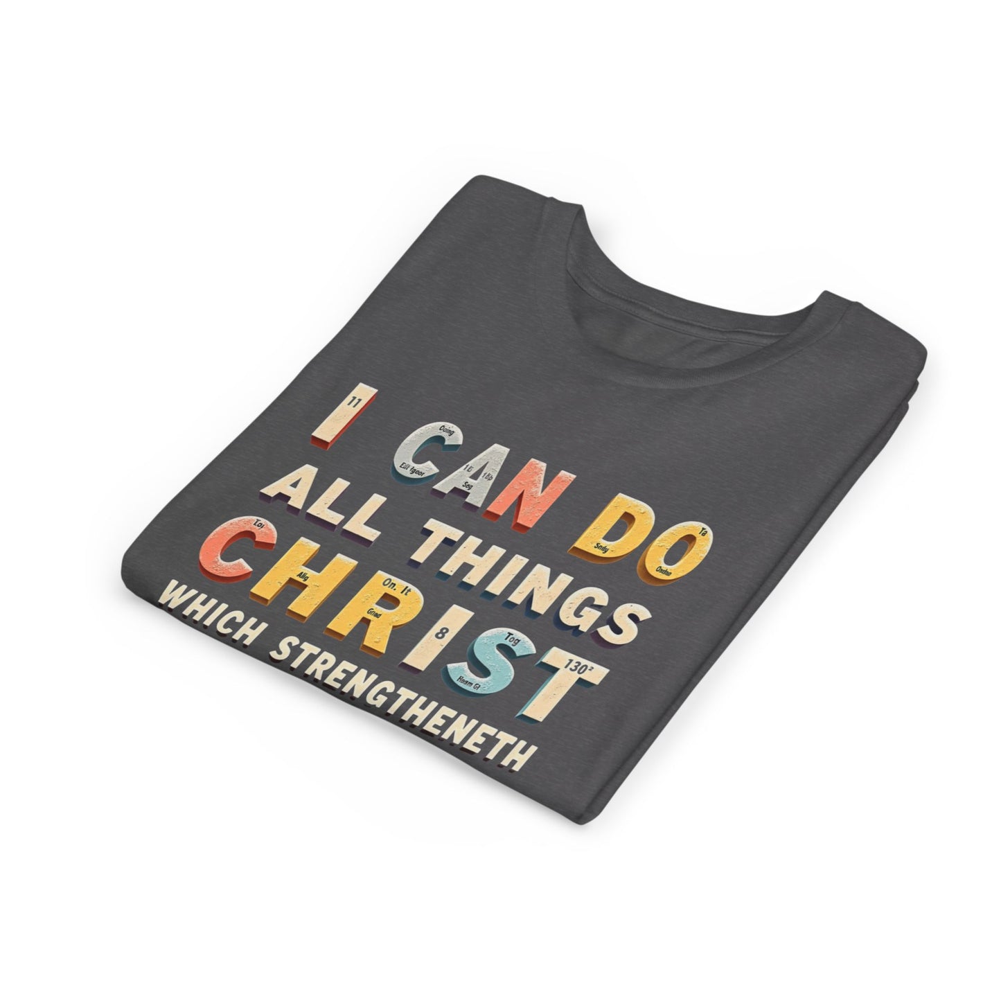 I Can Do All Things Christ Youth Tee | Philippians 4:13 Christian Kids Shirt