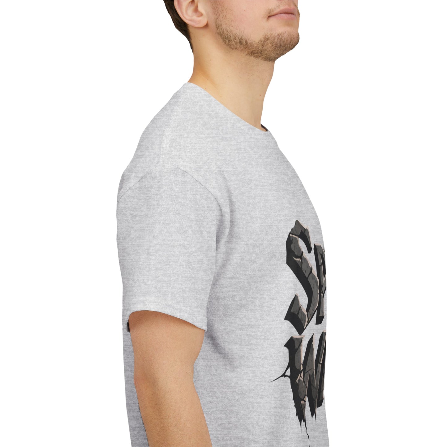 Spiritual Warrior T-Shirt — Gothic Lettering Faith & Strength Tee