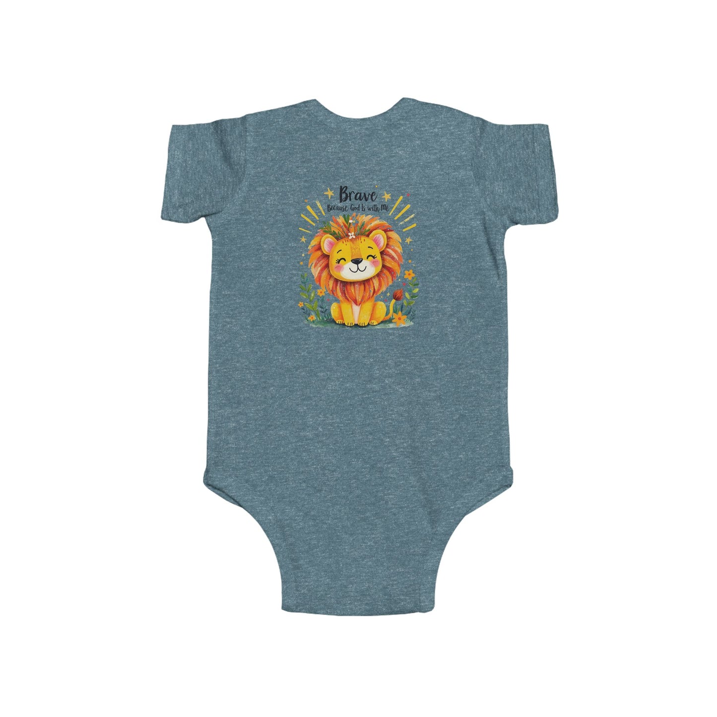 Infant Bodysuit — 'Brave Little Lion' Cute Baby Onesie