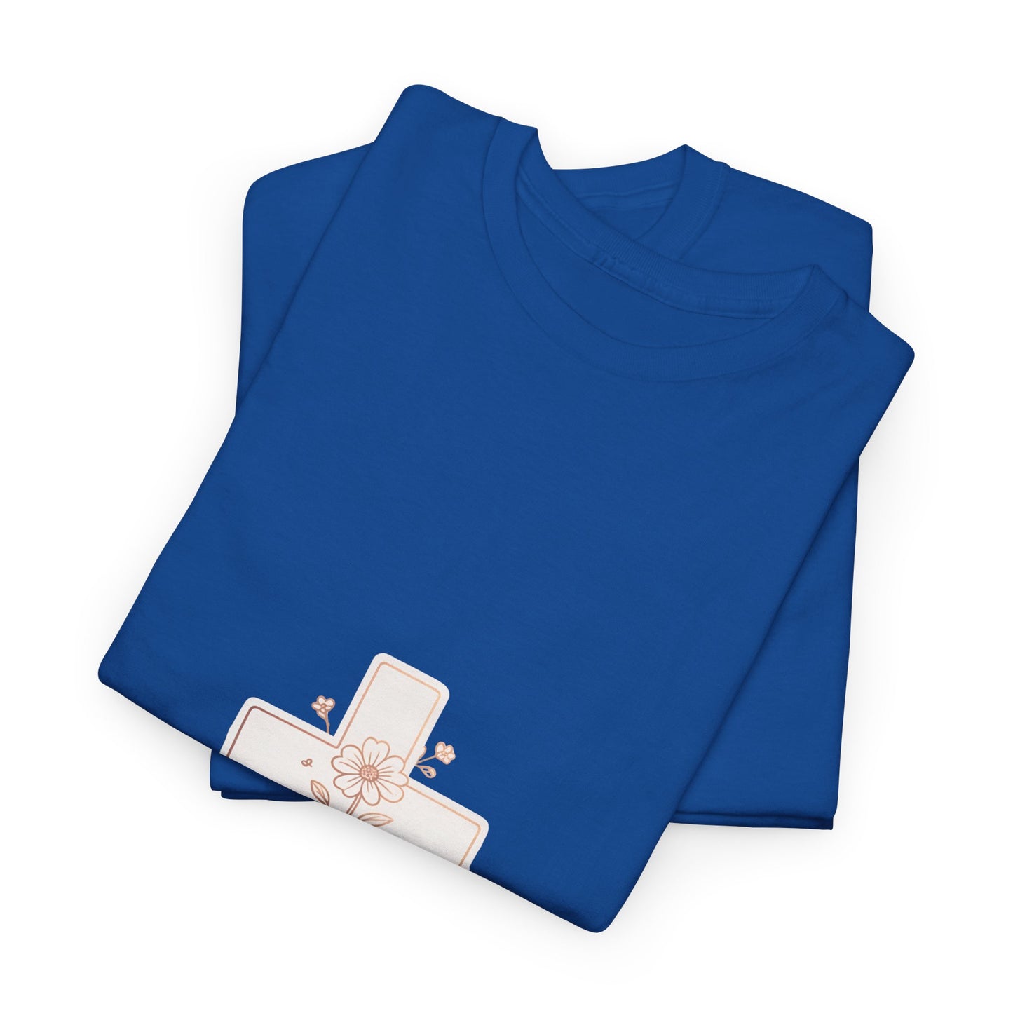 Floral Cross Tee — Delicate Bloom Christian T-Shirt | Meaningful gifts for teens and adults