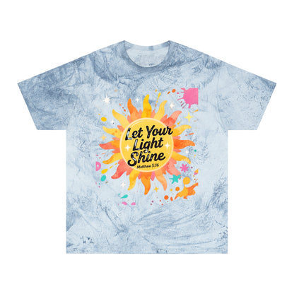 Christian Sunburst Graphic Tee - Let Your Light Shine Unisex T-Shirt