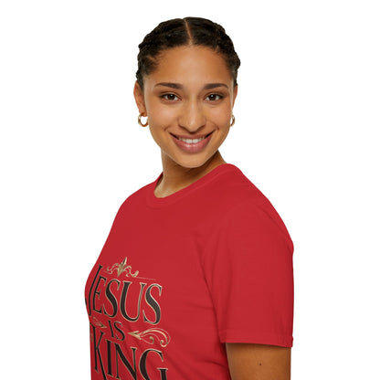 Jesus Is King T-Shirt — Christian Faith Graphic Tee, Inspirational Worship Shirt