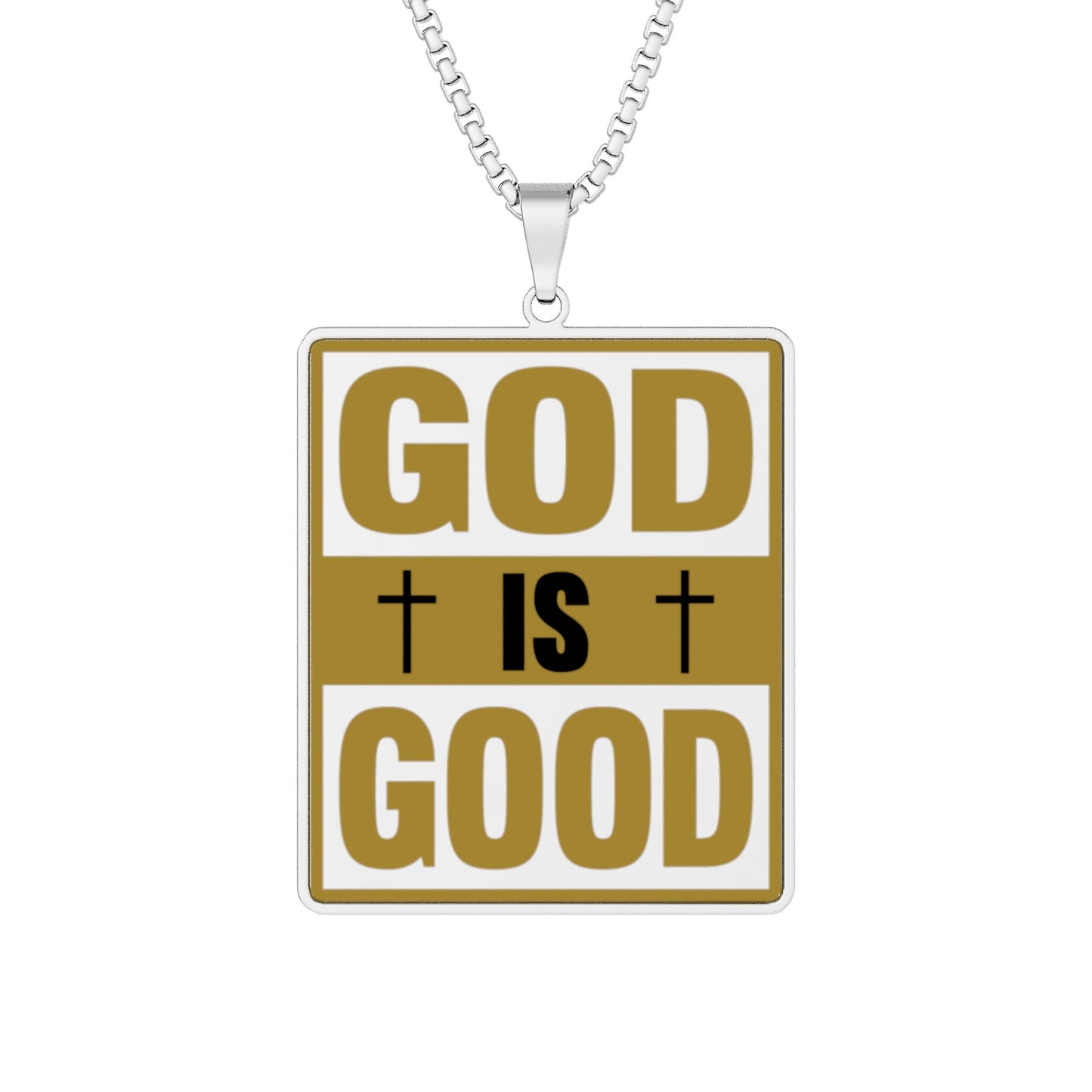 God Is Good Photo Pendant Necklace — Custom Cut Religious Photo Locket
