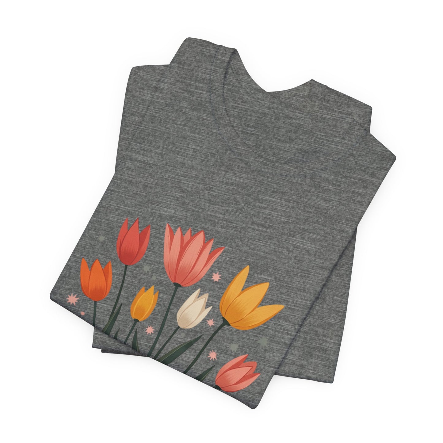 Tulip Floral Faith Shirt | Christian Spring Tee | Unique Gifts for Moms & Teens