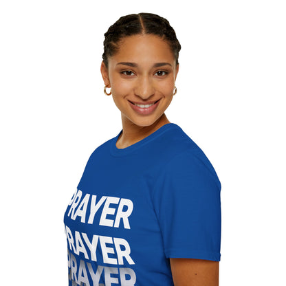 Prayer Repeat T-Shirt | Bold Spiritual Graphic Tee Gift
