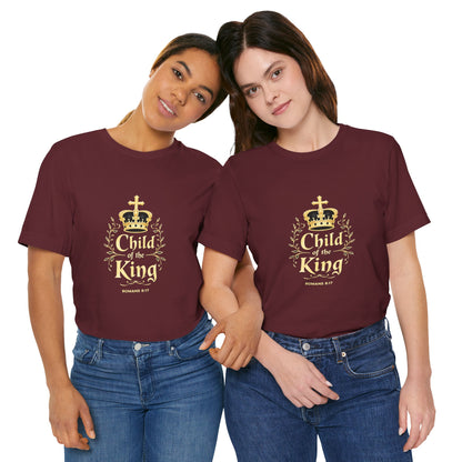 Child of the King T-Shirt | Romans 8:17 Christian Crown Tee | Perfect Gift for Believers  | Thoughtful Christian Gift
