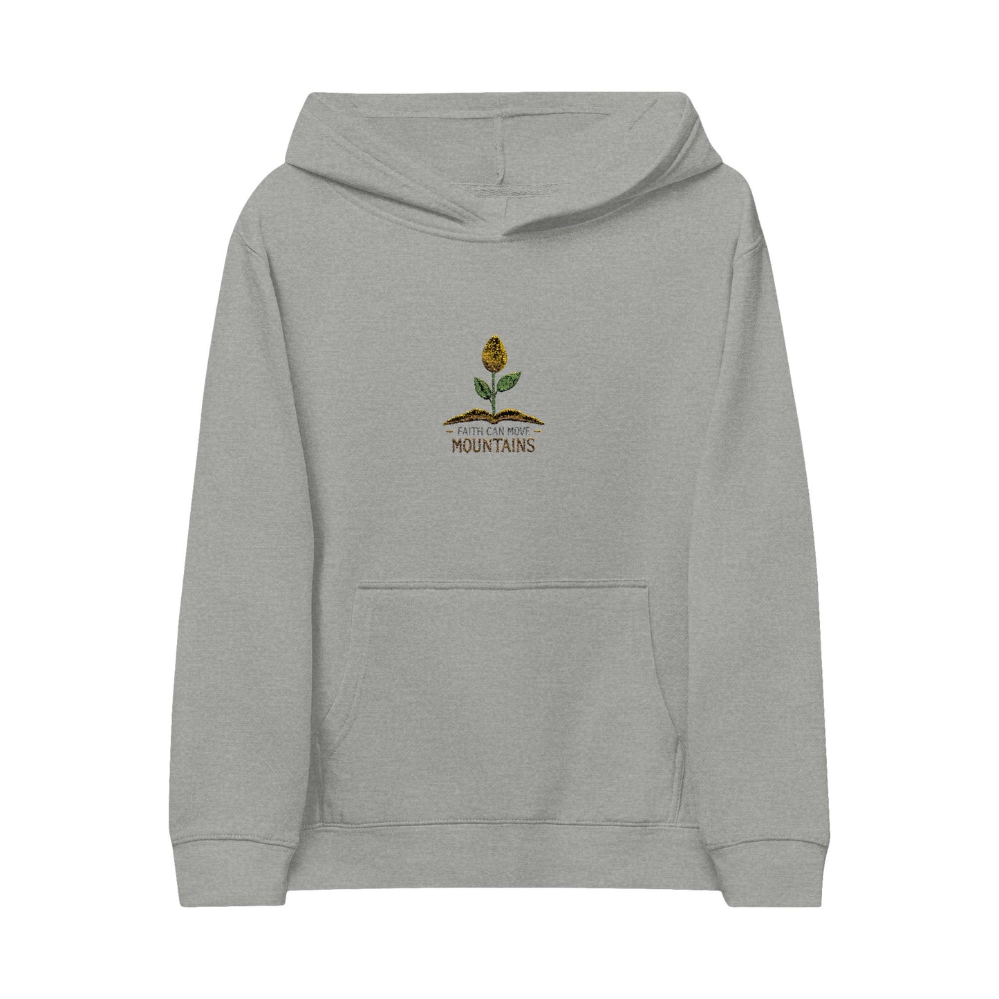Kids Hoodie — Embroidered Wildflower 'Mountains' Design