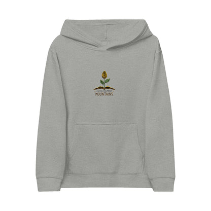 Kids Hoodie — Embroidered Wildflower 'Mountains' Design