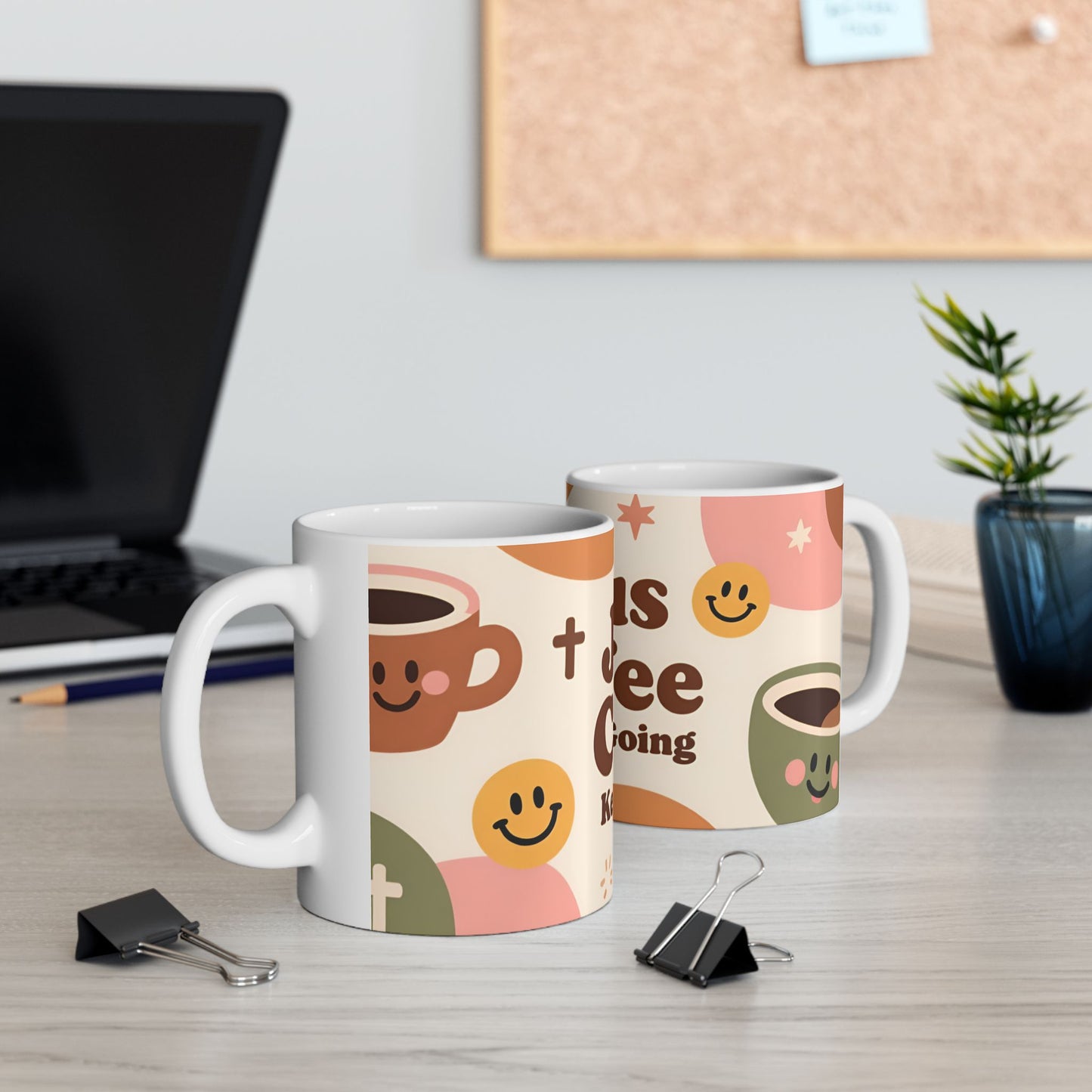 Jesus and Coffee Keep Me Going Mug | Christian Coffee Cup