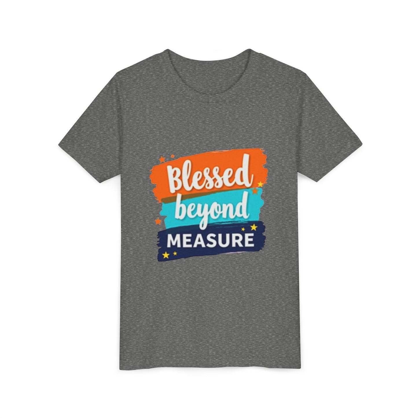 Blessed Beyond Measure Youth Tee | Inspirational Kids Shirt, Faith Design