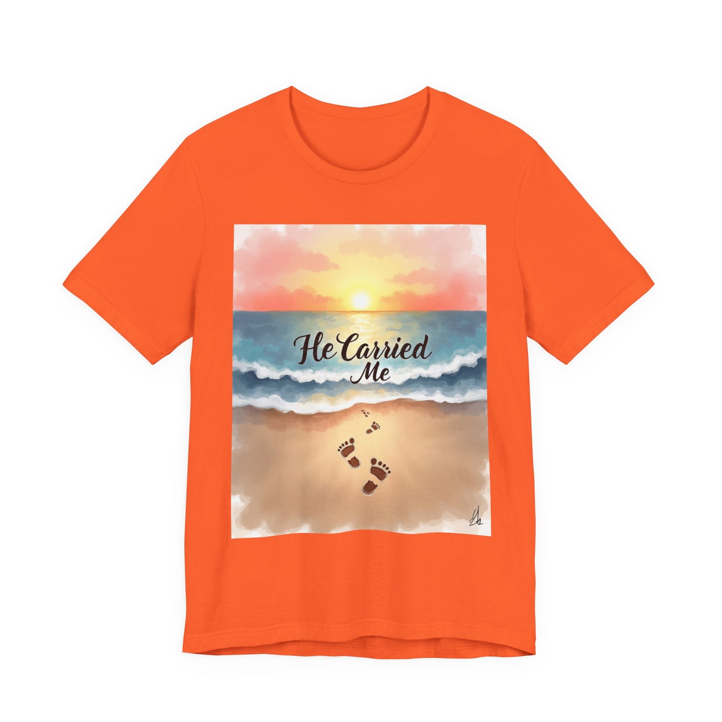 He Carried Me Scripture Tee | Inspirational Christian Faith Shirt