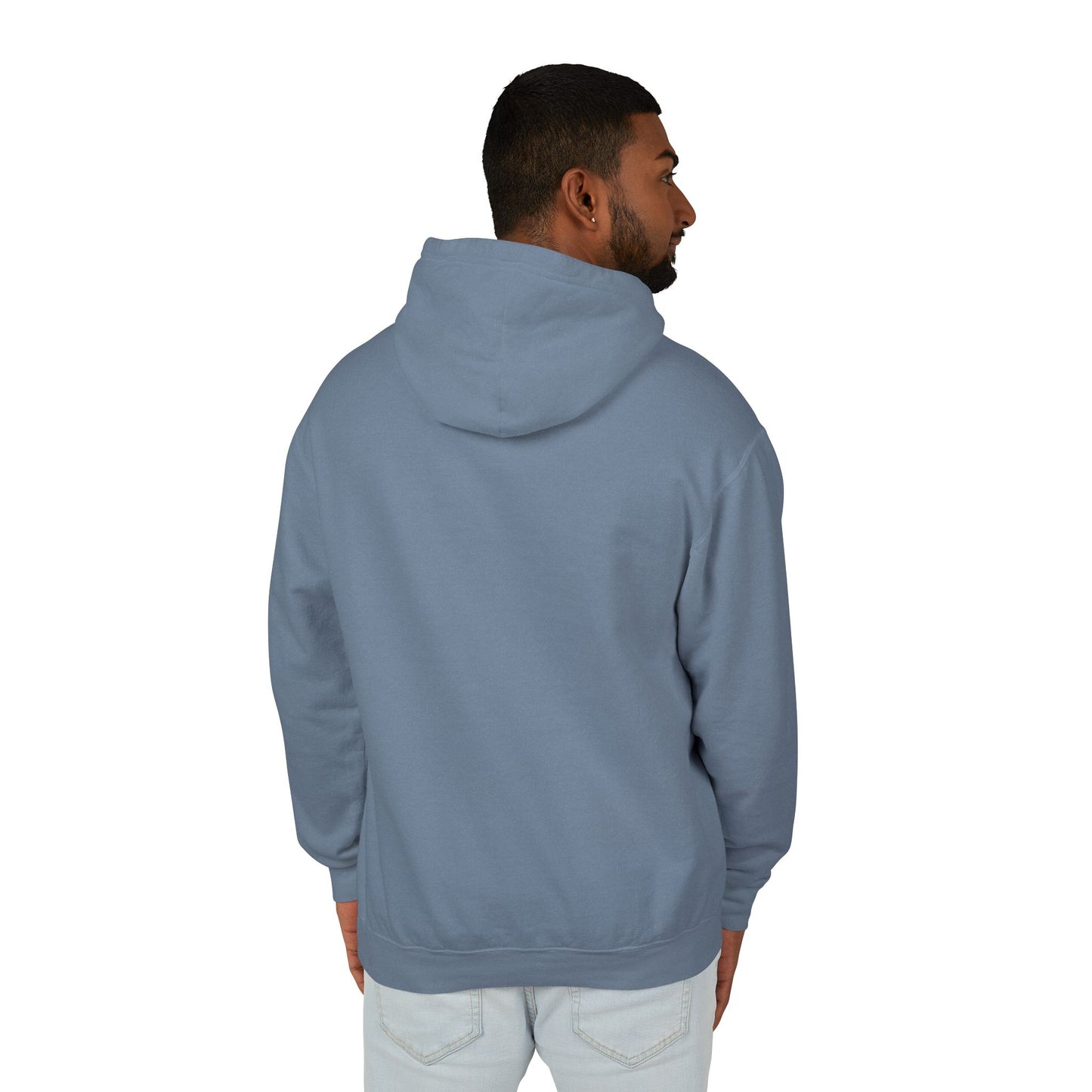 Lightweight Dove-in-Wreath Hoodie — Charcoal Comfort