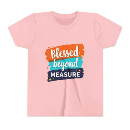 Blessed Beyond Measure Youth Tee | Inspirational Kids Shirt, Faith Design