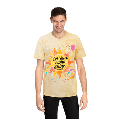 Christian Sunburst Graphic Tee - Let Your Light Shine Unisex T-Shirt
